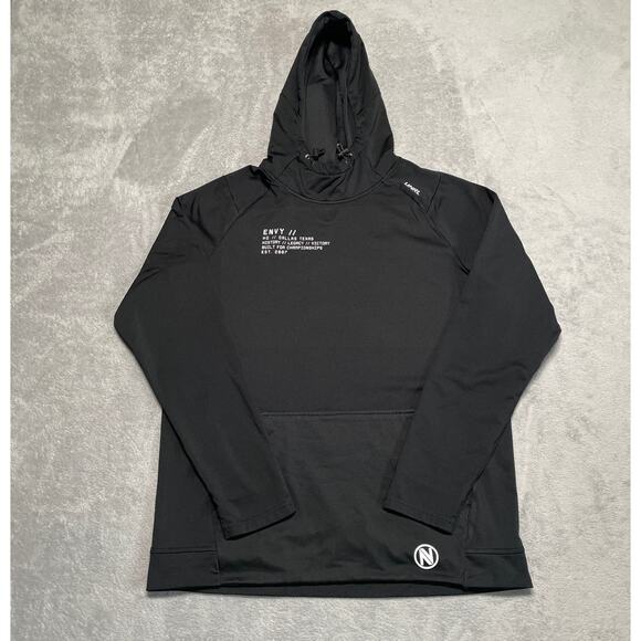 UNRL x ENVY Hoodie Mens Medium Black Crossover Activewear Performance - Picture 1 of 8